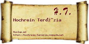 Hochrein Terézia névjegykártya